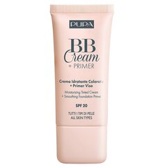 BB крем PUPA BB Cream + Primer SPF20 002 Natural, 30 мл цена и информация | Кремы для лица | pigu.lt