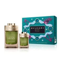 Набор Bvlgari Man Wood парфюмированная вода, EDP 100 мл + EDP 15 мл цена и информация | Мужские духи | pigu.lt