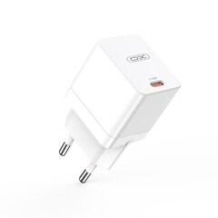XO wall charger CE09 PD 45W 1x USB-C white + USB-C - Lightning cable цена и информация | Зарядные устройства для телефонов | pigu.lt