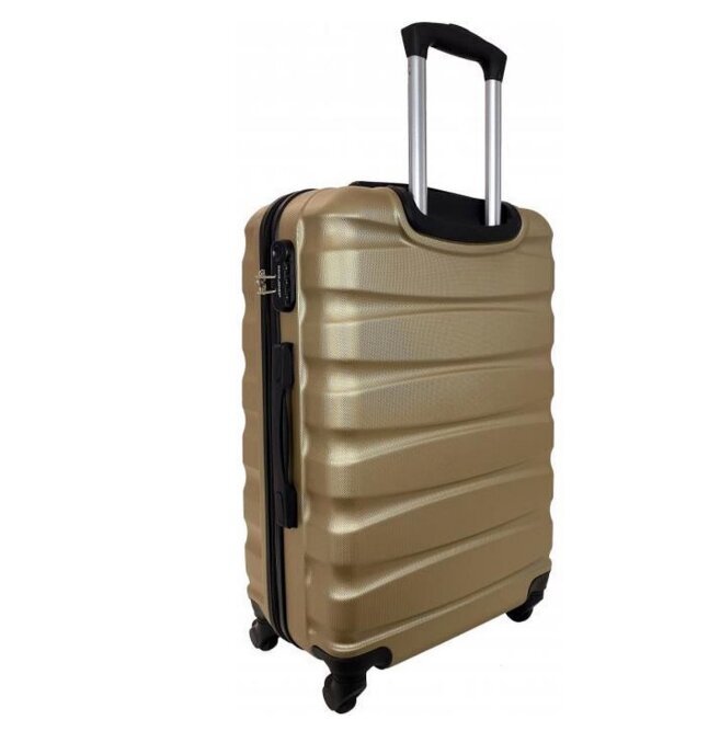 Vidutinis lagaminas David Jones, M, smėlinis kaina ir informacija | Lagaminai, kelioniniai krepšiai | pigu.lt