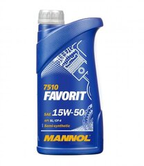 Mannol Favorit 7510 15W-50 API SL/CF-4 variklinė alyva, 1L kaina ir informacija | Variklinės alyvos | pigu.lt