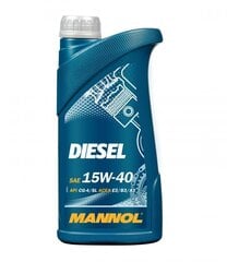 Масло Mannol 7402 Diesel 15W-40, 1л цена и информация | Моторные масла | pigu.lt