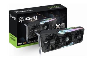 Inno3D GeForce RTX 4060 Ti iChill X3 (C406T3-08D6X-17113389) kaina ir informacija | Vaizdo plokštės (GPU) | pigu.lt