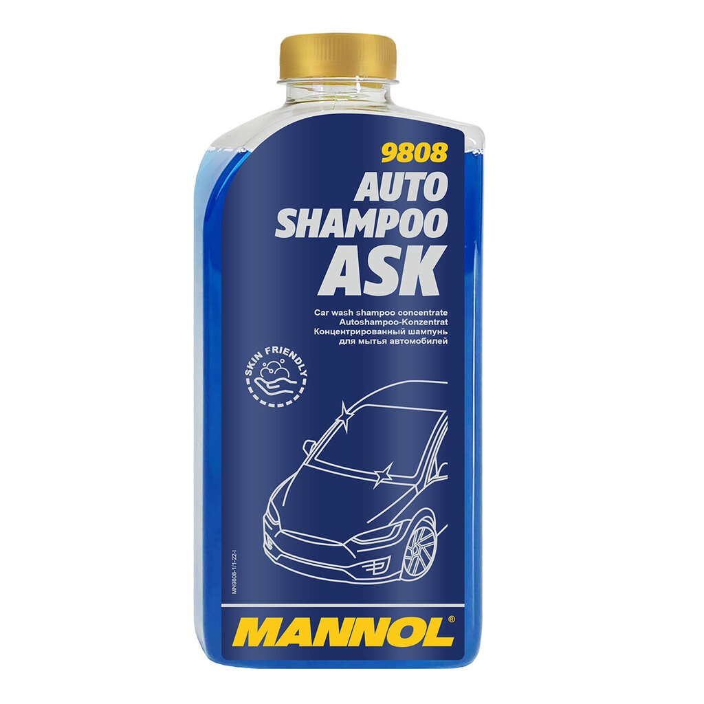 Automobilinis šampūnas Mannol 9808 Auto Shampoo ASK, 1L kaina ir informacija | Autochemija | pigu.lt