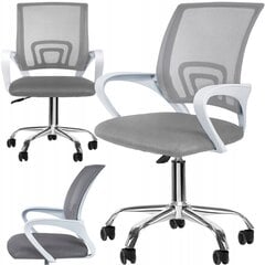 Biuro kėdė Ecarla, pilka kaina ir informacija | Biuro kėdės | pigu.lt