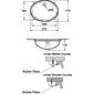 Praustuvas Ideal Standard Oval Vasque 57x41x1.7 cm цена и информация | Praustuvai | pigu.lt