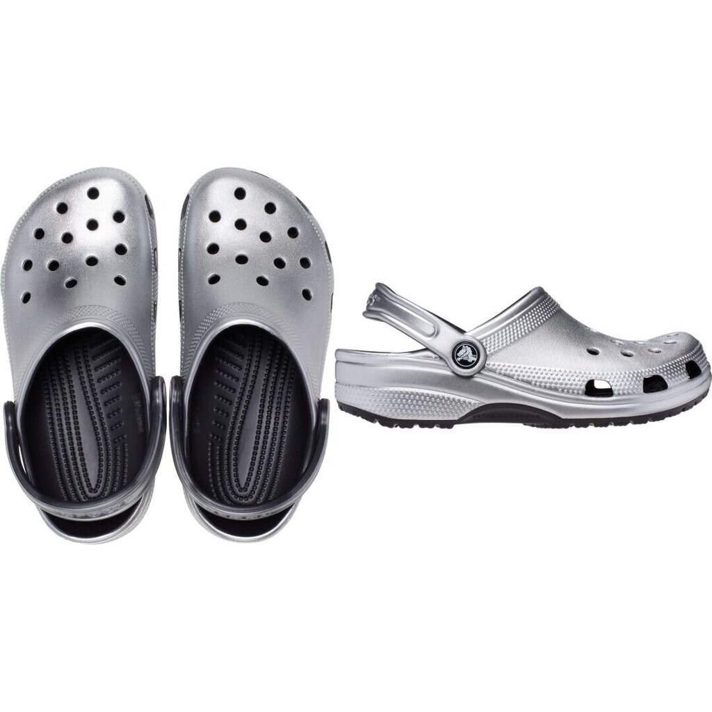 Crocs™ šlepetės moterims 243580, pilkos цена и информация | Šlepetės moterims | pigu.lt