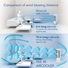 Мобильный воздухоохладитель Trotec PAE 45 цена и информация | Кондиционеры, рекуператоры | pigu.lt