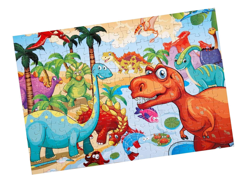 Dėlionė LeanToys Dinozaurų karalystė, 180 d. kaina ir informacija | Dėlionės (puzzle) | pigu.lt