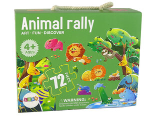 Пазл для детей Wild Animals Jigsaw 72 детали цена и информация | Пазлы | pigu.lt