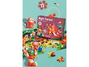 Dėlionė Lean Toys Miško gyvūnai, 72 d. kaina ir informacija | Dėlionės (puzzle) | pigu.lt