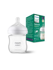 Stiklinis buteliukas Philips Avent Natural Response SCY930/01, 0mėn+, 120 ml kaina ir informacija | Buteliukai kūdikiams ir jų priedai | pigu.lt