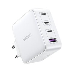 UGREEN Зарядное устройство UGREEN CD226, 3x USB-C, 1x USB-A, GaN, PD3.0, QC4+, 100 Вт, кабель 1,5 м (серый) цена и информация | Зарядные устройства для телефонов | pigu.lt