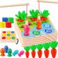 Medinis lavinamasis žaidimas 3in1 Montessori kaina ir informacija | Lavinamieji žaislai | pigu.lt