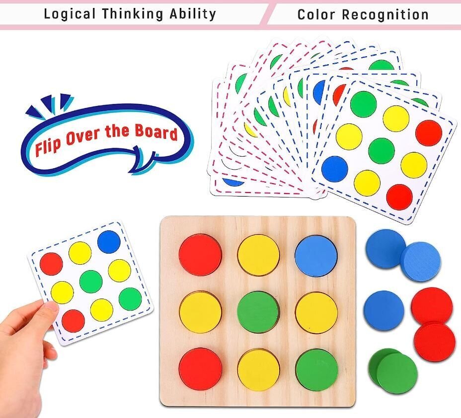 Medinis lavinamasis žaidimas 3in1 Montessori kaina ir informacija | Lavinamieji žaislai | pigu.lt