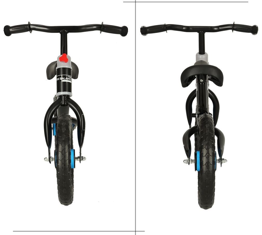 Balansinis pasispiriamas dviratis, juodas kaina ir informacija | Balansiniai dviratukai | pigu.lt