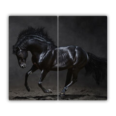Tulup pjaustymo lentelė Juodas arklys, 2x30x52 cm kaina ir informacija | Pjaustymo lentelės | pigu.lt