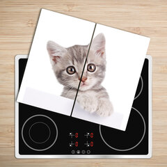 Tulup pjaustymo lentelė Pilka katė, 2x30x52 cm kaina ir informacija | Pjaustymo lentelės | pigu.lt