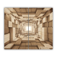 Tulup pjaustymo lentelė Medinis tunelis, 2x30x52 cm kaina ir informacija | Pjaustymo lentelės | pigu.lt