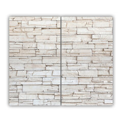 Tulup pjaustymo lentelė Balta akmens siena, 2x30x52 cm kaina ir informacija | Pjaustymo lentelės | pigu.lt