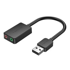 Внешняя звуковая карта USB 2.0 Vention CDYB0 2-портовая, 0.15 м цена и информация | Адаптеры, USB-разветвители | pigu.lt