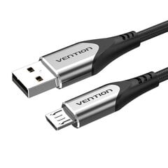 Кабель Vention COAHF USB 2.0 — Micro-B USB, 1 м (серый) цена и информация | Кабели для телефонов | pigu.lt