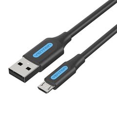 Зарядный кабель USB 2.0 на Micro USB Vention COLBF, 1 м (черный) цена и информация | Кабели для телефонов | pigu.lt