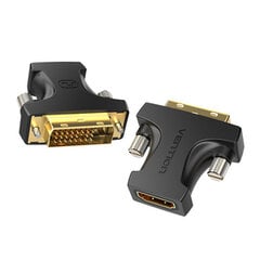 HDMI - DVI Adapter Vention AILB0 (Black) цена и информация | Адаптеры, USB-разветвители | pigu.lt