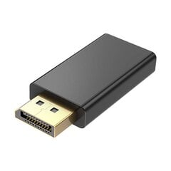 Адаптер DisplayPort — HDMI Vention HBKB0 (черный) цена и информация | Адаптеры, USB-разветвители | pigu.lt