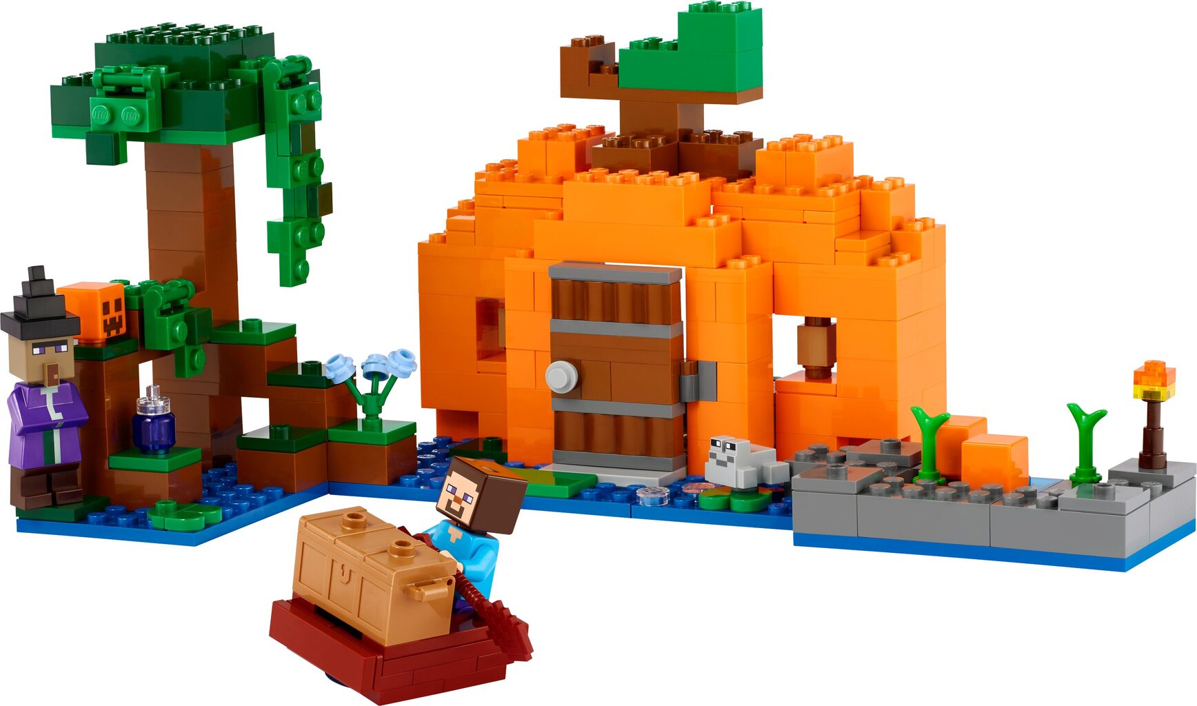 21248 LEGO® Minecraft Moliūgų ūkis kaina ir informacija | Konstruktoriai ir kaladėlės | pigu.lt