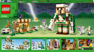 21250 LEGO® Minecraft Geležinio Golemo tvirtovė kaina ir informacija | Konstruktoriai ir kaladėlės | pigu.lt