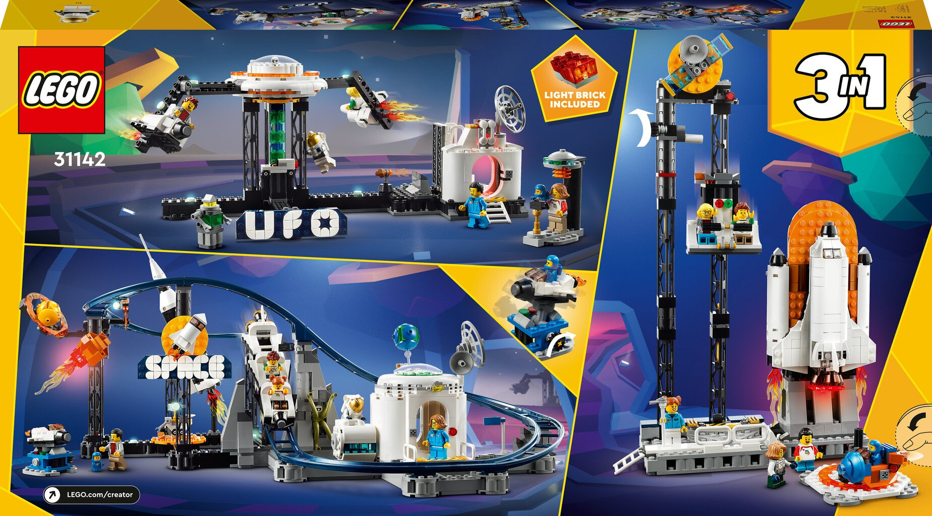 31142 LEGO® Creator Kosminiai kalneliai kaina ir informacija | Konstruktoriai ir kaladėlės | pigu.lt