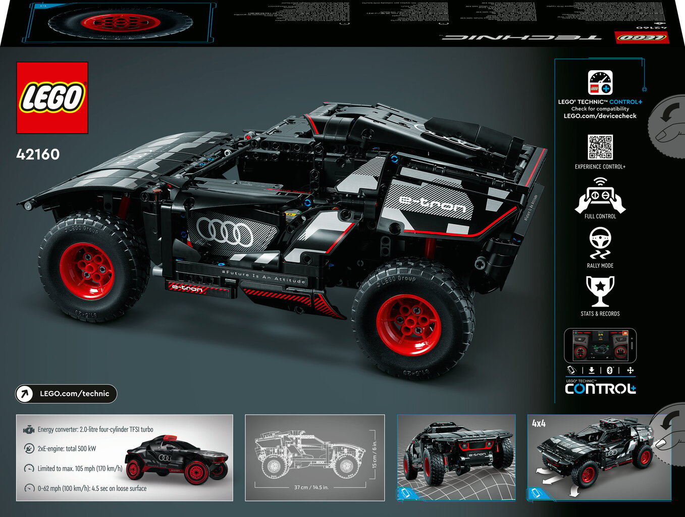 42160 LEGO® Technic Audi RS Q e-tron kaina ir informacija | Konstruktoriai ir kaladėlės | pigu.lt