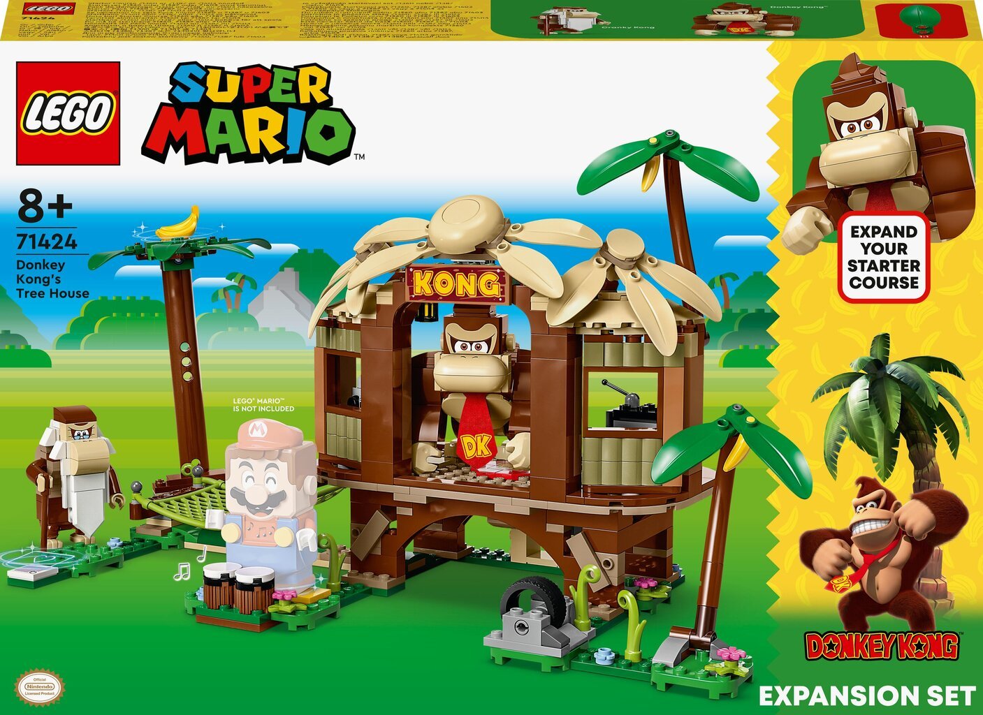 71424 LEGO® Super Mario Kongo Donkio namelio medyje papildomas rinkinys цена и информация | Konstruktoriai ir kaladėlės | pigu.lt
