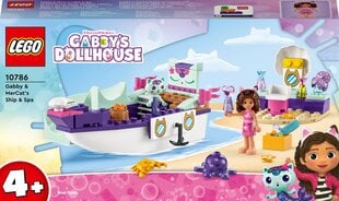 10786 LEGO® Gabby's Dollhouse Gabės ir katytės undinėlės laivas bei vandens pramogos kaina ir informacija | Konstruktoriai ir kaladėlės | pigu.lt