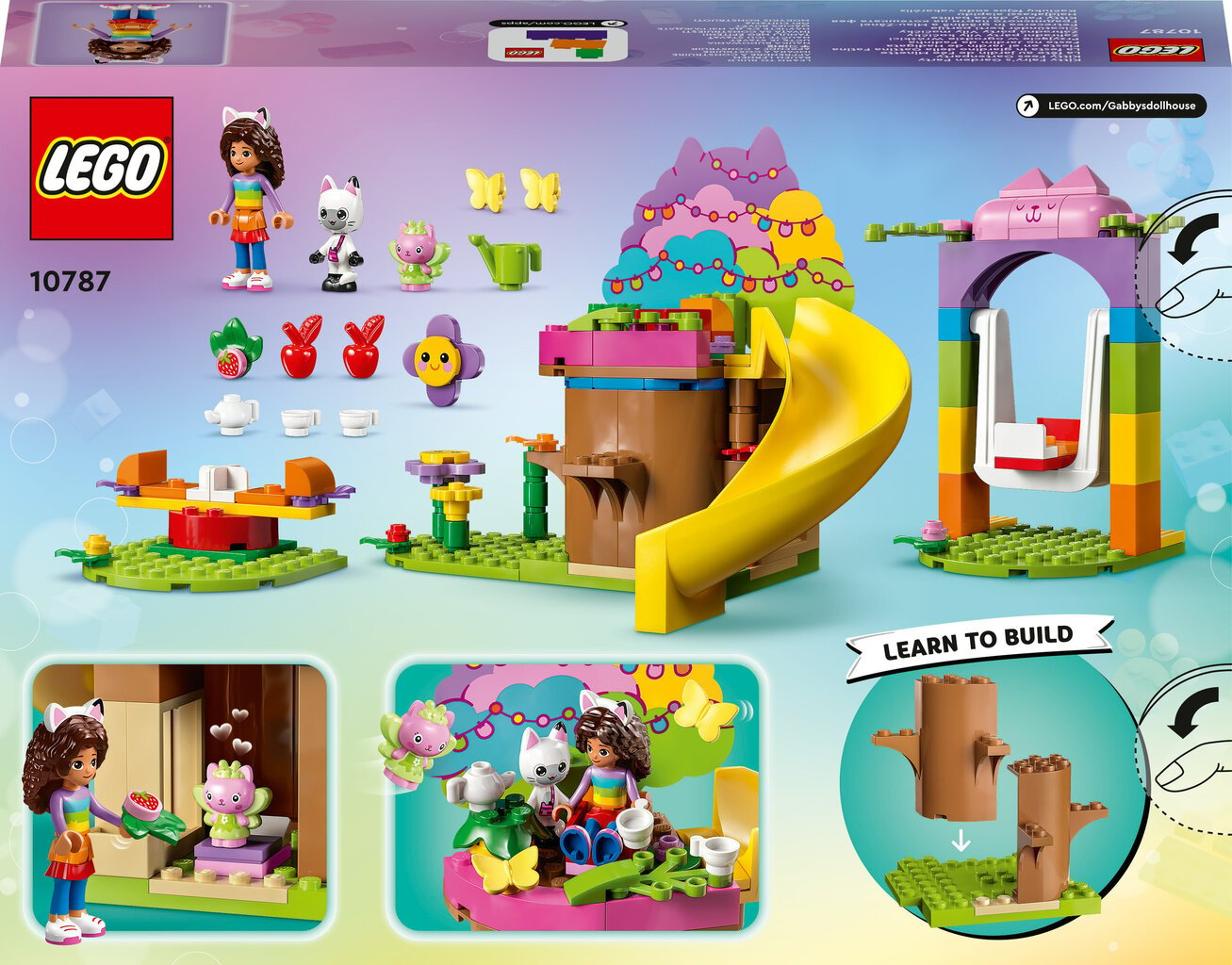 10787 LEGO® Gabby's Dollhouse Kačiukų fėjos sodo vakarėlis цена и информация | Konstruktoriai ir kaladėlės | pigu.lt