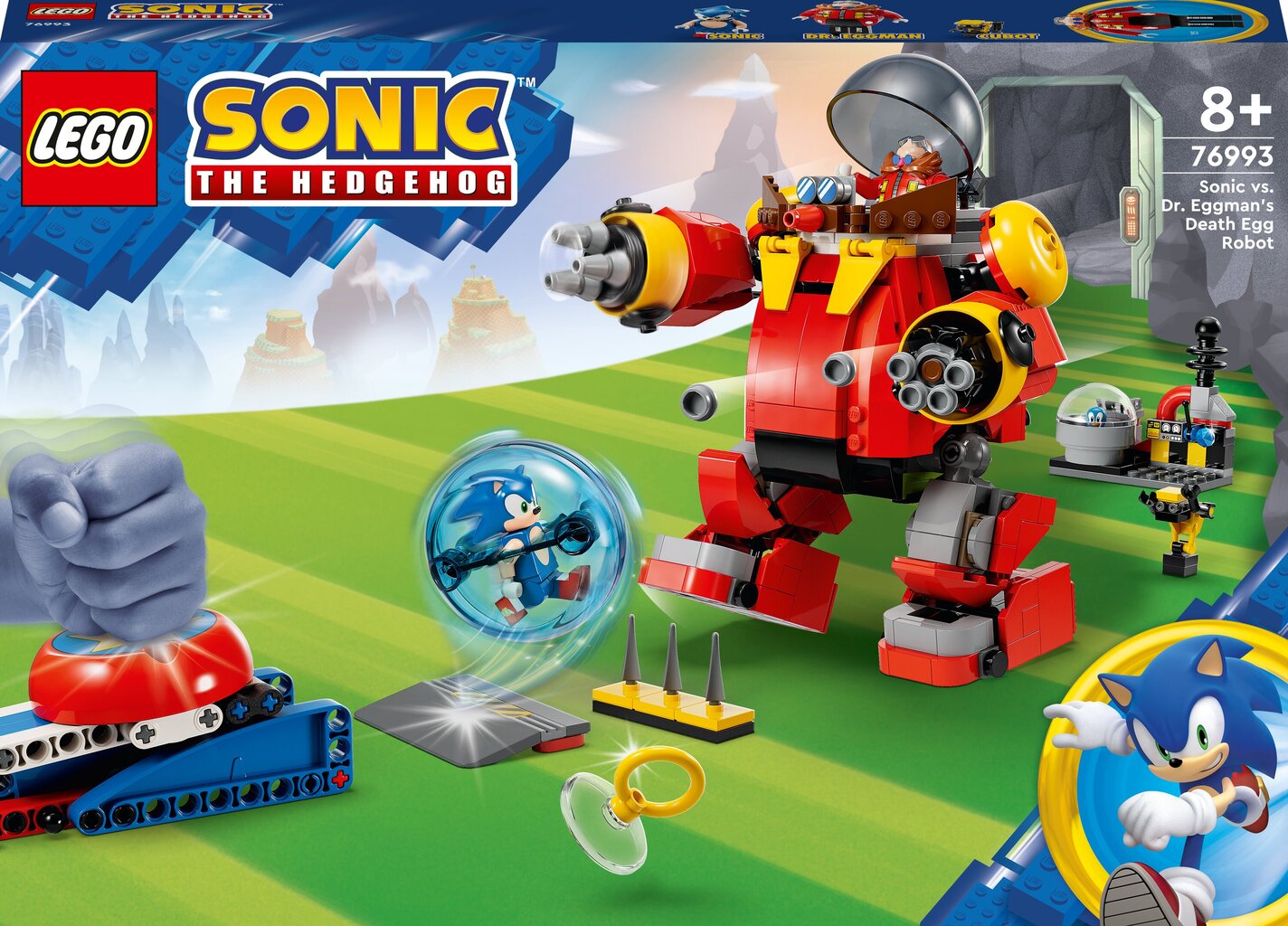 76993 LEGO® Sonic the Hedgehog Соник против Др. Эггман Робот-яйцо смерти  цена | pigu.lt