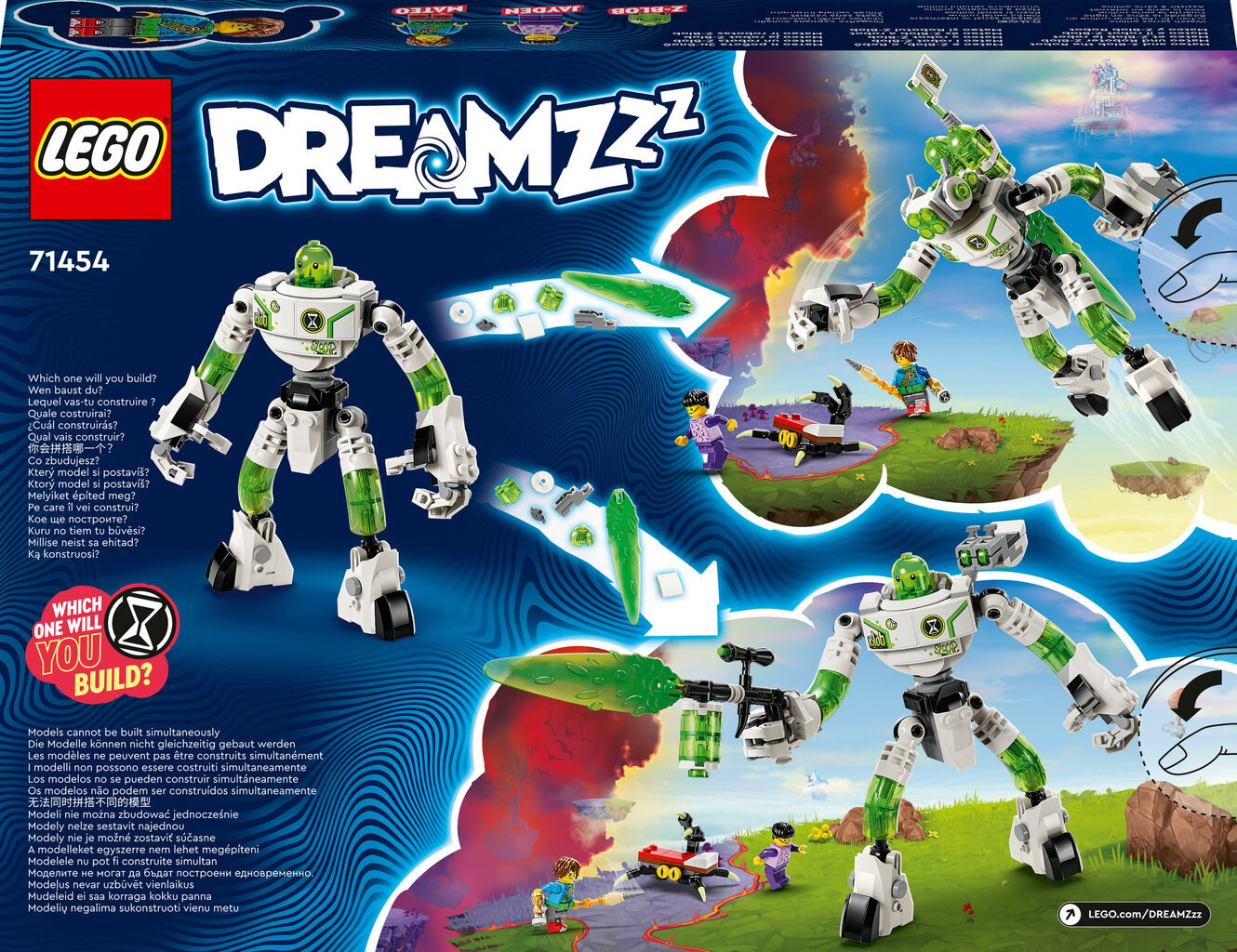 71454 LEGO® DREAMZzz Mateo ir robotas Z-Blob цена и информация | Konstruktoriai ir kaladėlės | pigu.lt