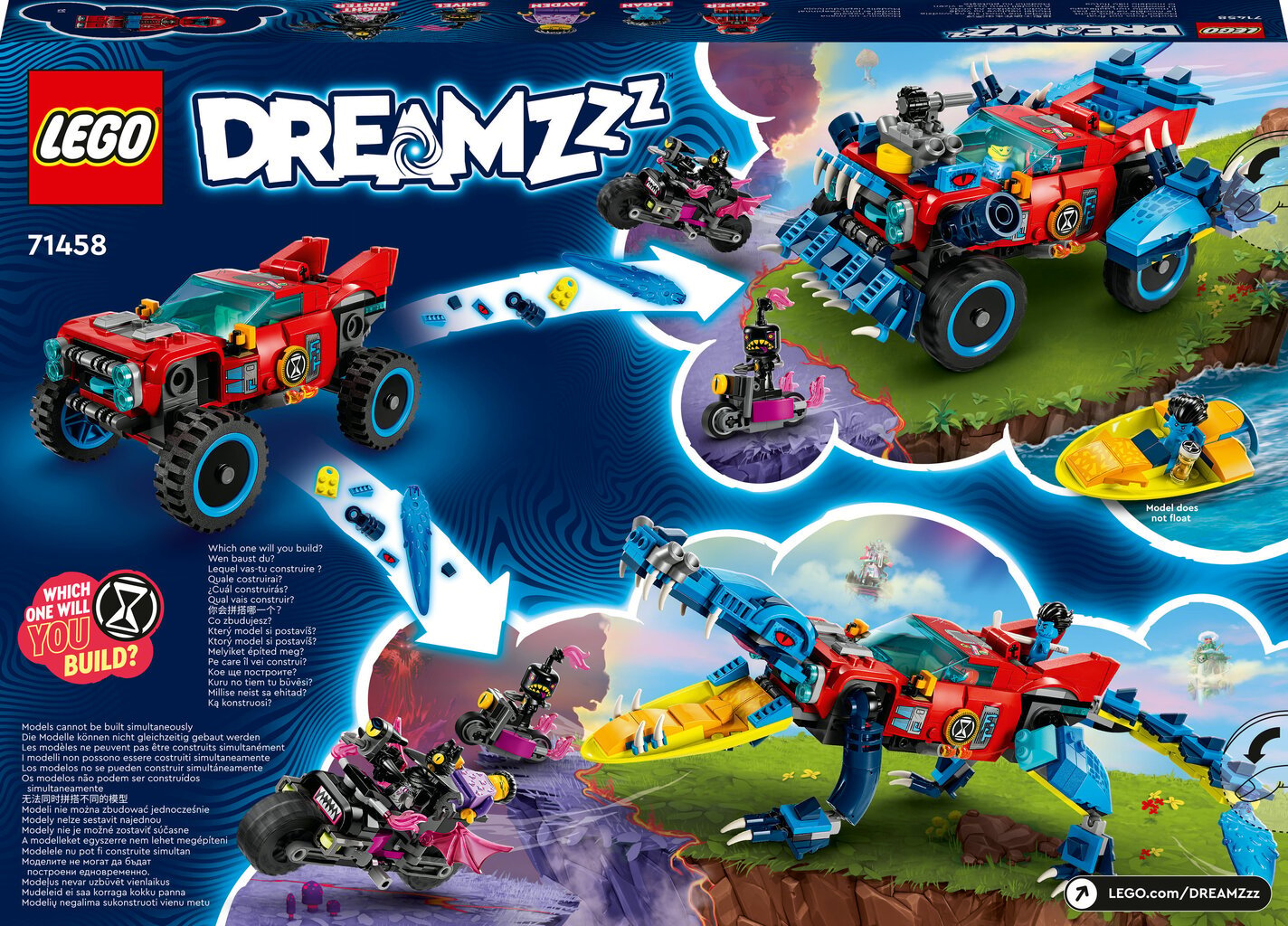 71458 LEGO® DREAMZzz Krokodilo automobilis цена и информация | Konstruktoriai ir kaladėlės | pigu.lt