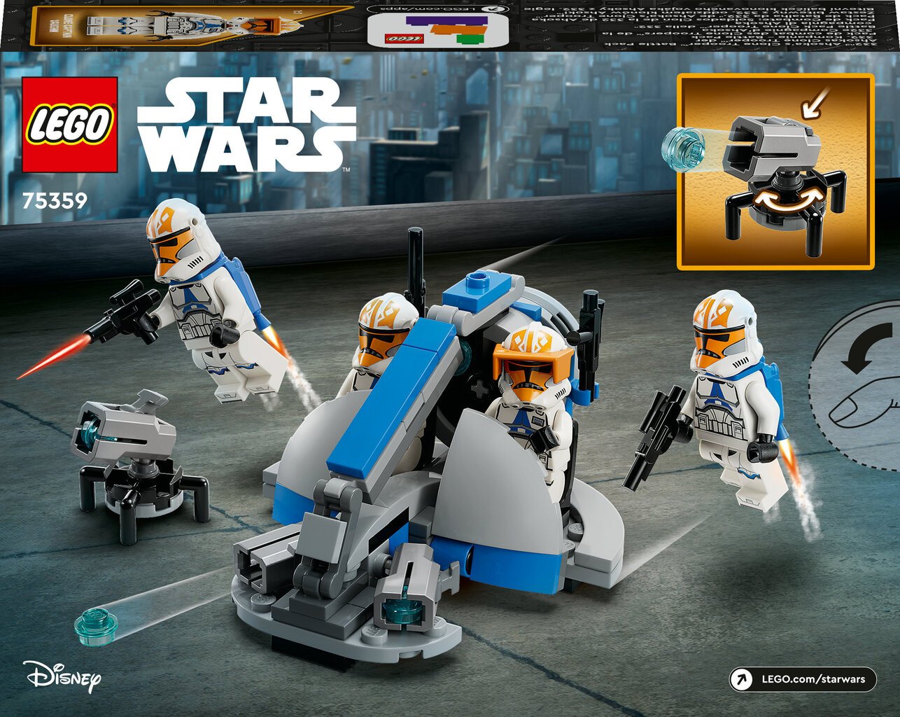 75359 LEGO® Star Wars Asokos 332 kuopos klonų kario mūšio paketas kaina |  pigu.lt