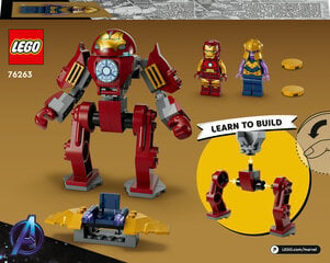 76263 LEGO® Marvel Железный человек Халкбастер против Таноса цена и информация | Конструкторы и кубики | pigu.lt