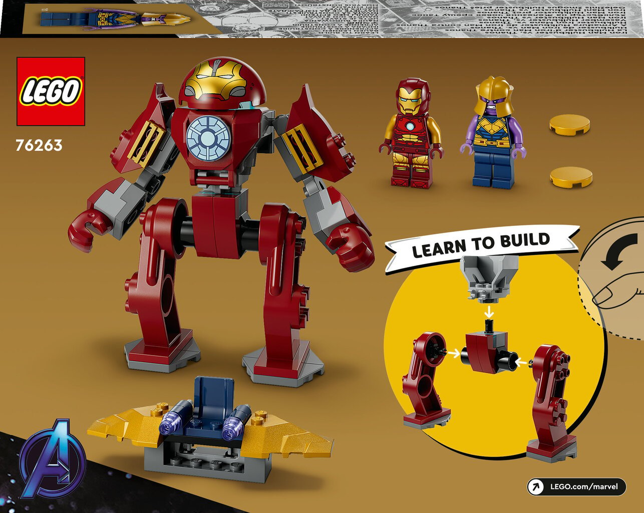 76263 LEGO® Marvel Geležinis žmogus Hulkbuster prieš Thanos kaina ir informacija | Konstruktoriai ir kaladėlės | pigu.lt