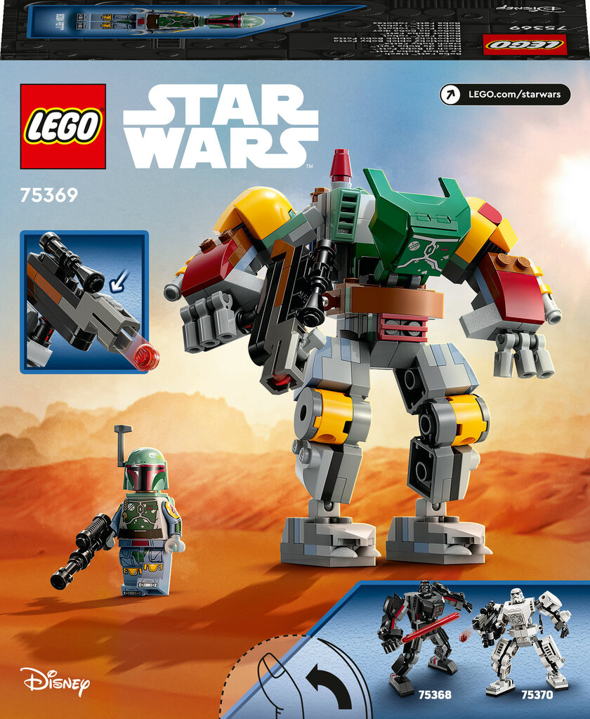 75369 LEGO® Star Wars Boba Fett™ robotas kaina ir informacija | Konstruktoriai ir kaladėlės | pigu.lt