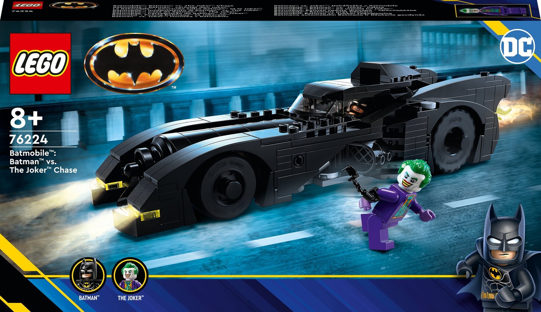76224 LEGO® DC Batman Betmeno automobilis: Betmeno ir Džokerio gaudynės kaina ir informacija | Konstruktoriai ir kaladėlės | pigu.lt