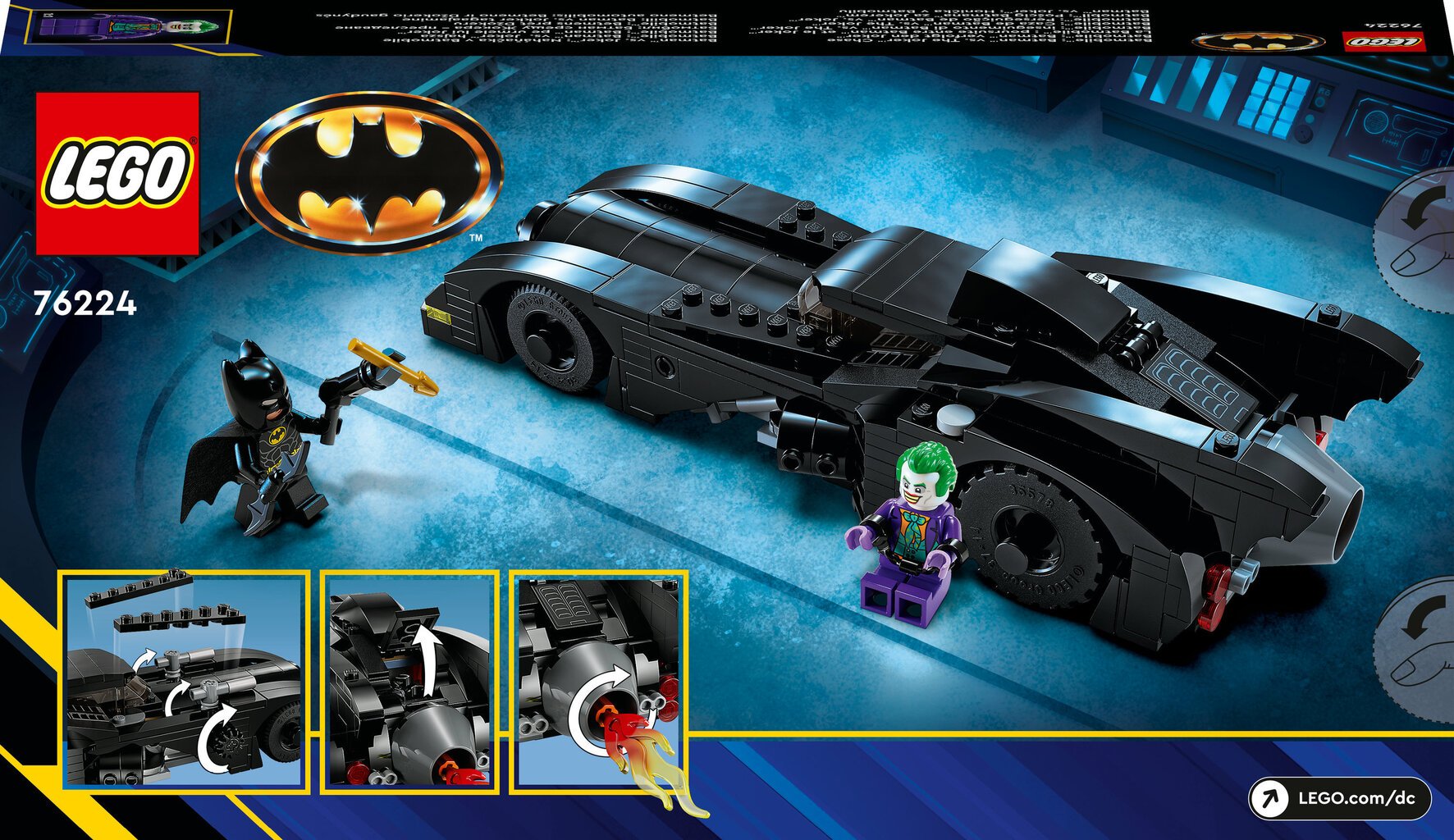 76224 LEGO® DC Batman Betmeno automobilis: Betmeno ir Džokerio gaudynės kaina ir informacija | Konstruktoriai ir kaladėlės | pigu.lt