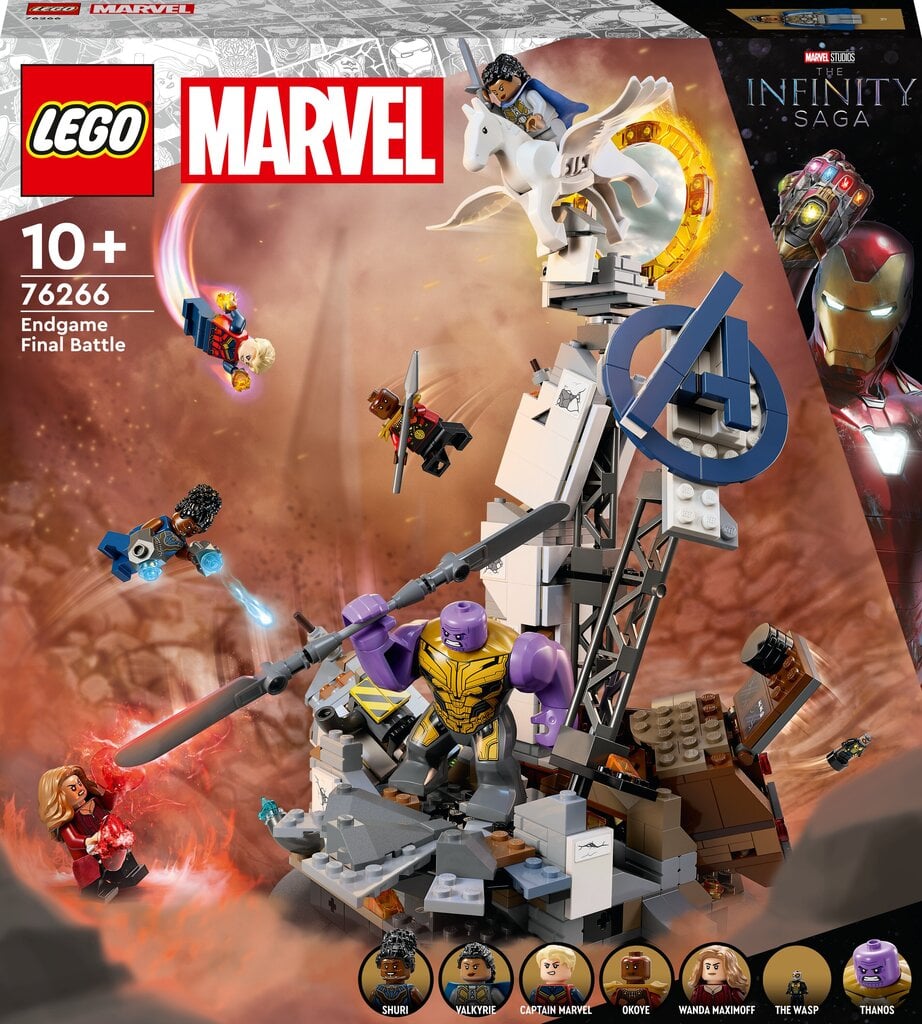 76266 LEGO® Marvel Galutinio mūšio finalas цена и информация | Konstruktoriai ir kaladėlės | pigu.lt