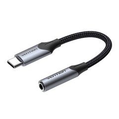 Переходник USB-C на разъем 3,5 мм Vention BGJHA, 0.1 м цена и информация | Адаптеры, USB-разветвители | pigu.lt