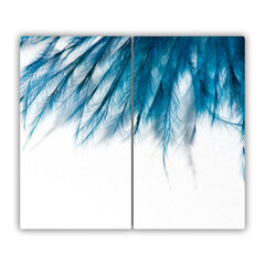 Tulup pjaustymo lentelė Mėlynos plunksnos, 2x30x52 cm kaina ir informacija | Pjaustymo lentelės | pigu.lt