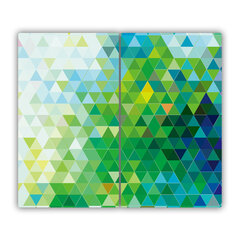 Tulup pjaustymo lentelė Abstrakcijos trikampiai, 2x30x52 cm цена и информация | Разделочная доска | pigu.lt