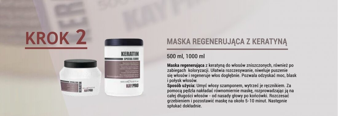 Aerumas su keratinu pažeistiems plaukams KayPro, 100 ml цена и информация | Priemonės plaukų stiprinimui | pigu.lt